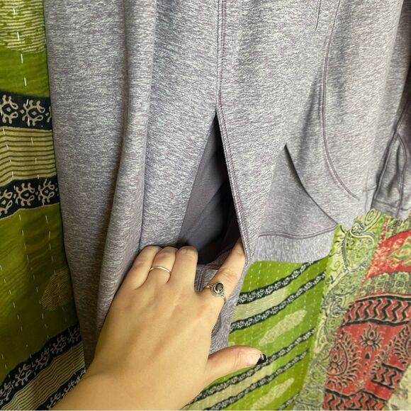 NWOT Lululemon Heathered Graphite Purple Rulu Rally Wrap Light Jacket Size 8 - Picture 7 of 15